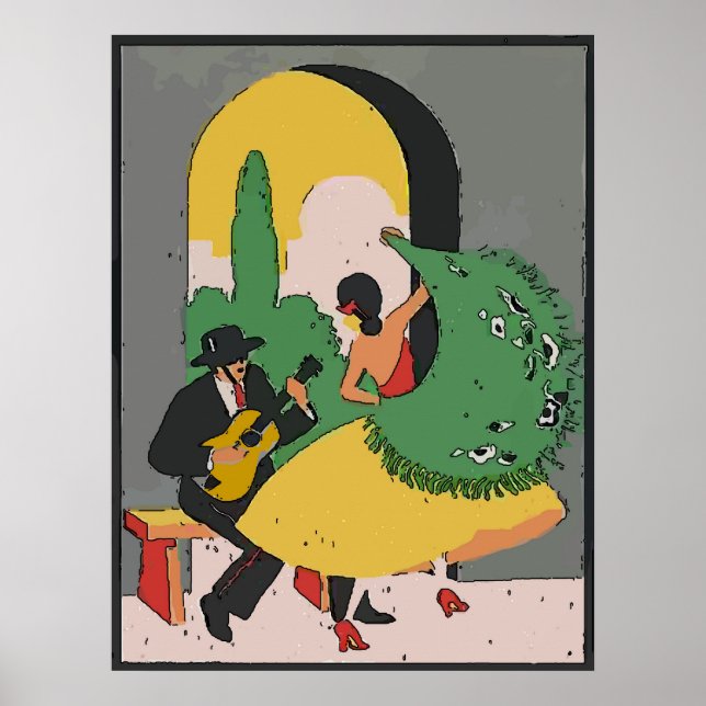 Flamenco Dance Poster (Framsidan)