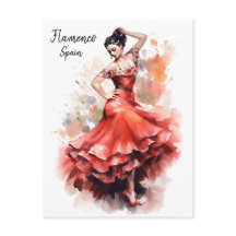 Flamenco Dance Spain Postcard - Dance World
