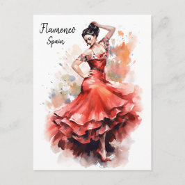 Flamenco Dance Spain Postcard - Dance World Vykort