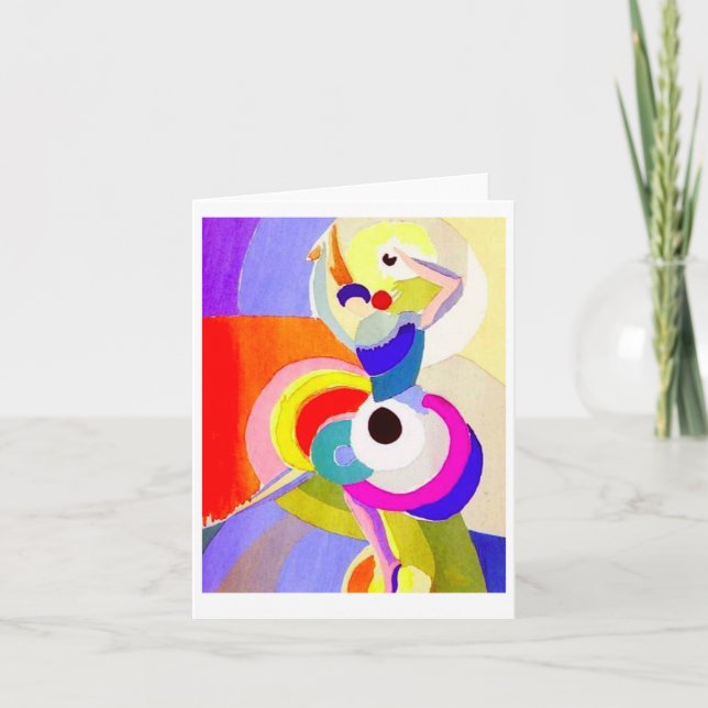 Flamenco Dancer av Sonia Delaunay 1916 Kort (Framsida)