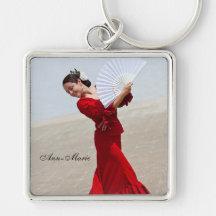 Flamenco Dancer BeVacker Red Dress Personlig