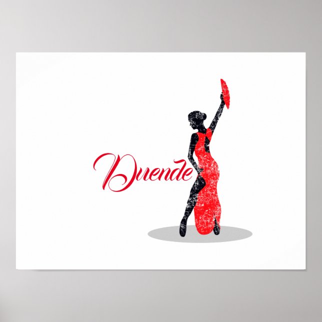 Flamenco Dancer Duende Poster (Framsidan)