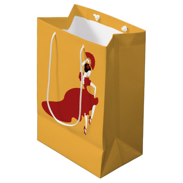 Flamenco Dancer Gift Bag (Framsidan Vinklad)