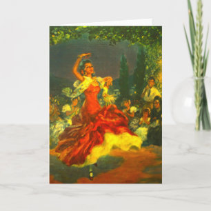 Flamenco Dancer Greeting Card Kort