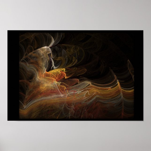 Flamenco dancer in fractal poster (Framsidan)