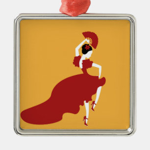 Flamenco Dancer Julgransprydnad Metall