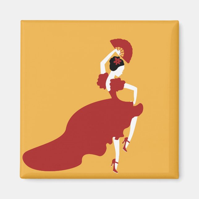 Flamenco Dancer Magnet (Framsidan)