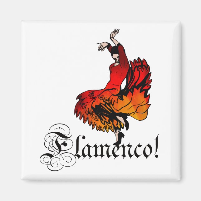 Flamenco Dancer Magnet (Framsidan)