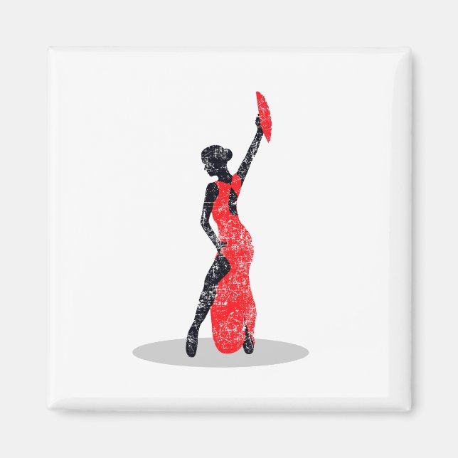 Flamenco Dancer Magnet (Framsidan)