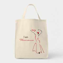 Flamenco Dancer med Anpassade Slogan Tygkasse