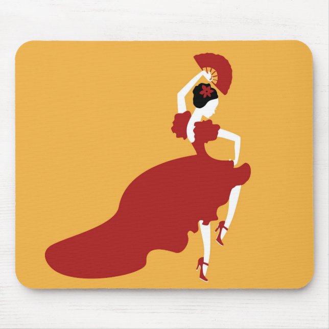 Flamenco Dancer Mouse Pad Musmatta (Framsidan)