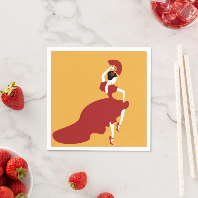 Flamenco Dancer Pappersservett (Insitu)