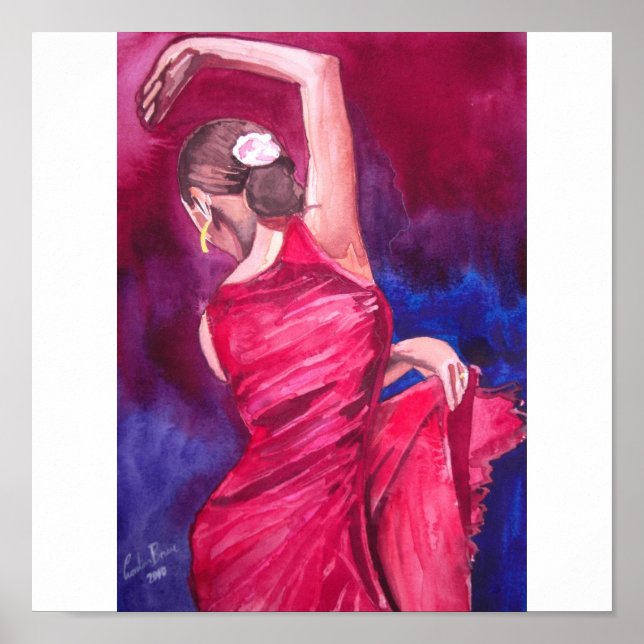 FLAMENCO DANCER POSTER (Framsidan)
