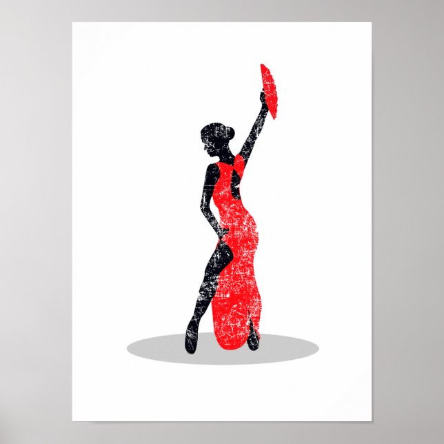 Flamenco Dancer Poster (Framsidan)