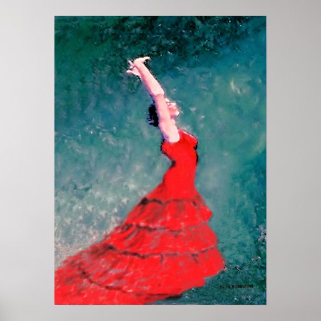 Flamenco Dancer Poster (Framsidan)