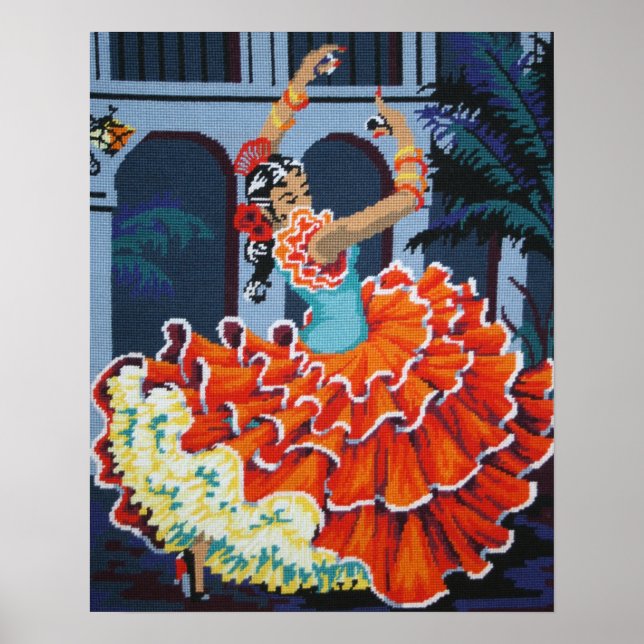 Flamenco Dancer Poster (Framsidan)