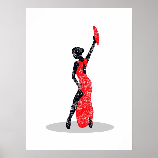 Flamenco Dancer Poster (Framsidan)