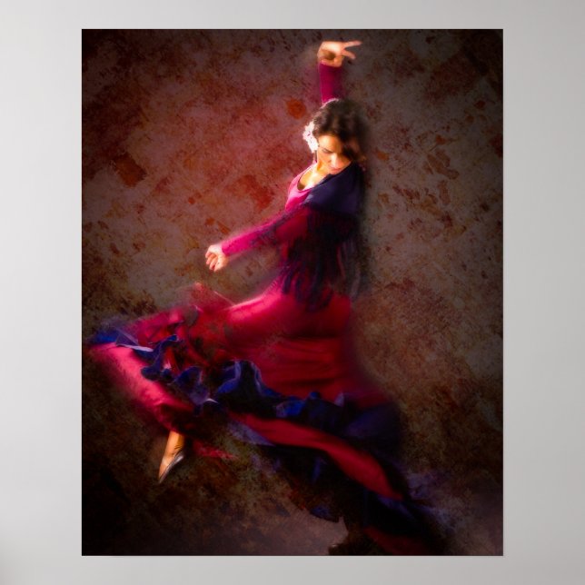 Flamenco Dancer Poster (Framsidan)