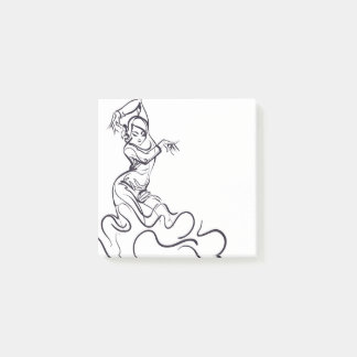 Flamenco dancer sketches post-it block