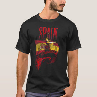 Flamenco Dancer Spain Flagga Spansk kulturarvskons T Shirt