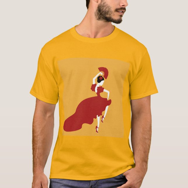 Flamenco Dancer T-Shirt (Framsida)