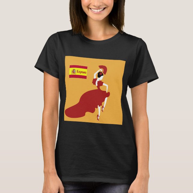 Flamenco Dancer T-Shirt (Framsida)