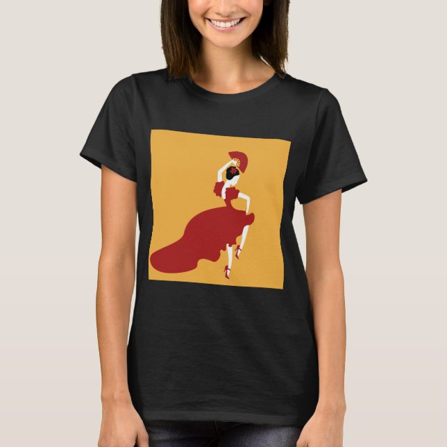 Flamenco Dancer T-Shirt (Framsida)