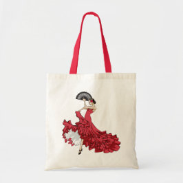 Flamenco Dancer Tote Tygkasse