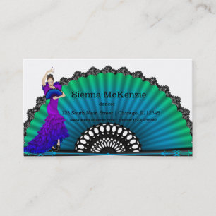 Flamenco dancer visitkort