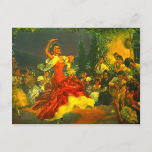 Flamenco Dancer Vykort