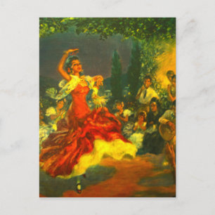 Flamenco Dancer Vykort