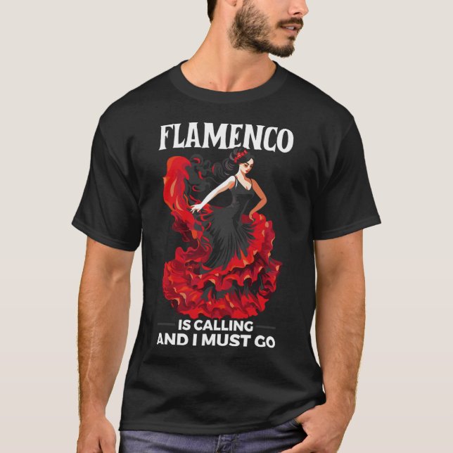 Flamenco Dancing Spain Dancer Spain Flamenco Dan T Shirt (Framsida)