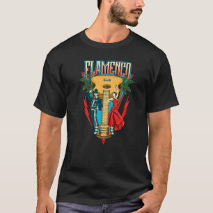 Flamenco-dans Spansk dansstil Rolig musik Gui T Shirt