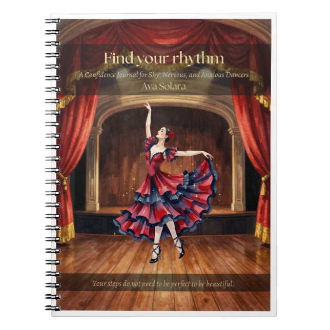 Flamenco-dansare anteckningsbok  (Framsidan)