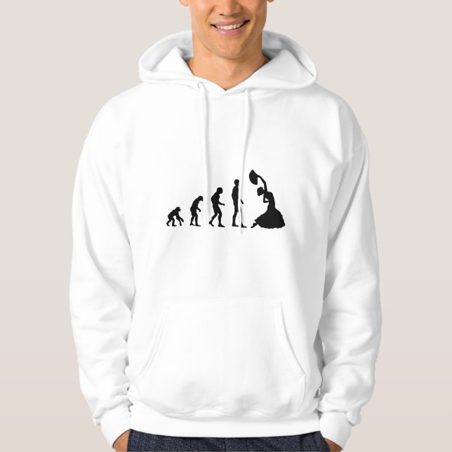 Flamenco Evolution Dance Spain Espana Men And Wome Hoodie (Framsida)