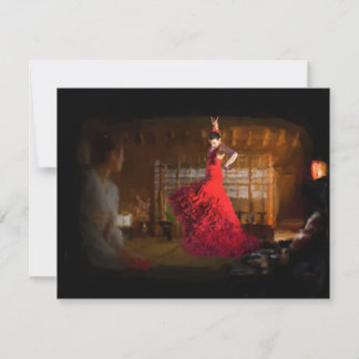 Flamenco fire ljus a tea house in Tokyo, Japan Inbjudningar