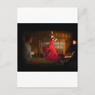 Flamenco fire ljus a tea house in Tokyo, Japan Vykort