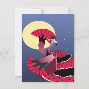 Flamenco Flamingo Fantastisk-gåva Inbjudningar