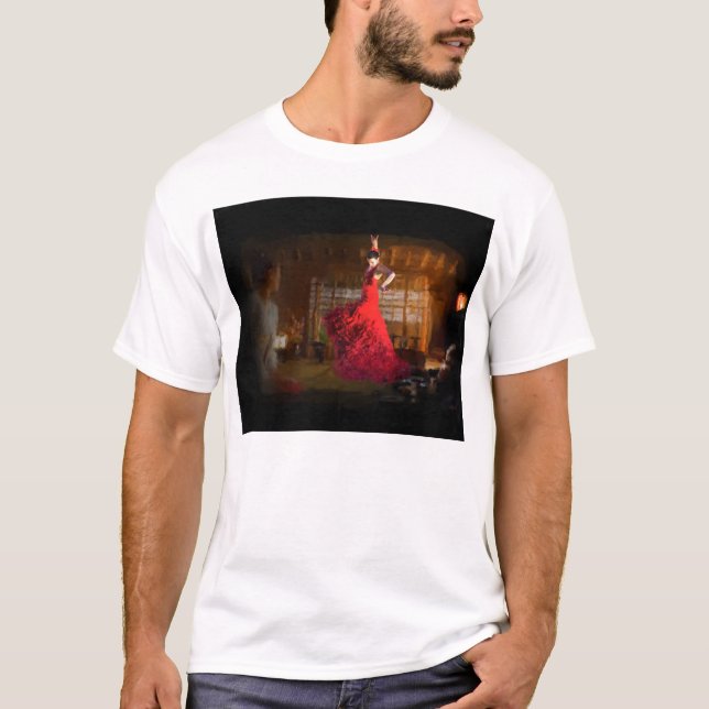 Flamenco i Tea House T-shirt (Framsida)