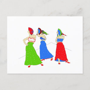 Flamenco Inbjudan Vykort