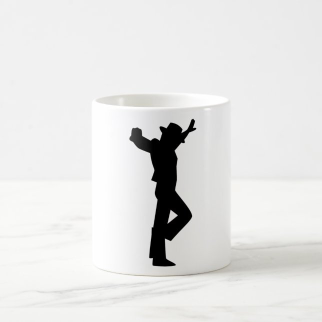 Flamenco Male Dancer Black Kaffemugg (Center)