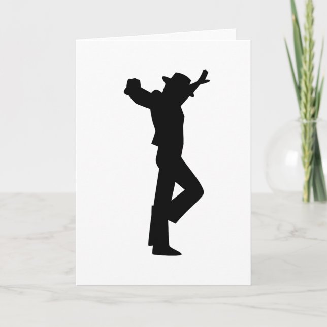 Flamenco Male Dancer Black Kort (Framsida)