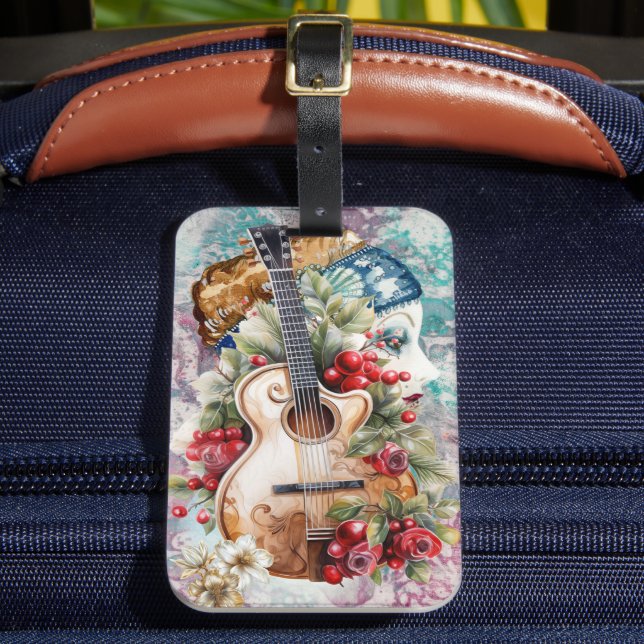 Flamenco Mood Luggage Tag Bagagebricka (Framsida Insitu 2)