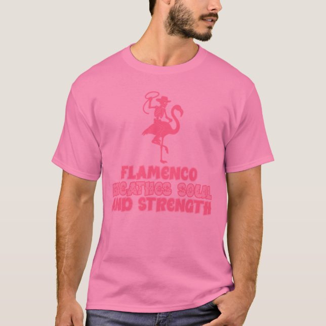 Flamenco Playa Gitare Design T Shirt (Framsida)