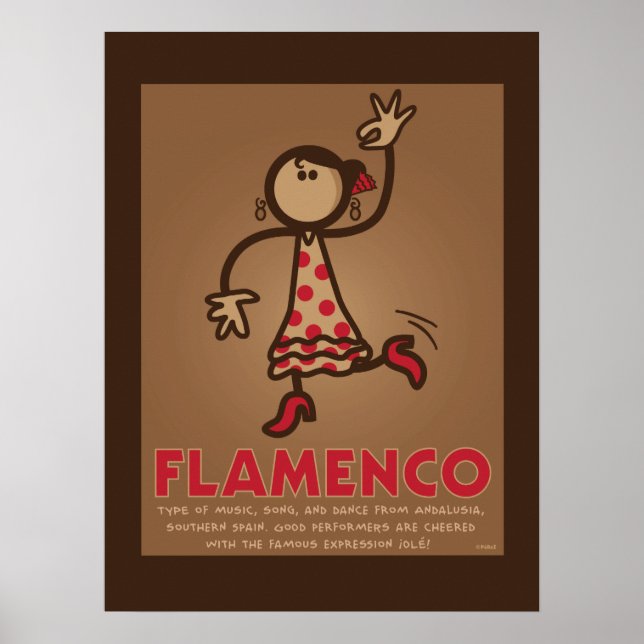 FLAMENCO poster (engelsk version) (Framsidan)