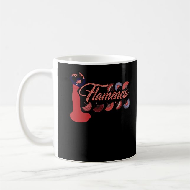 Flamenco Spain Dancing Women Dancer Kaffemugg (Vänster)