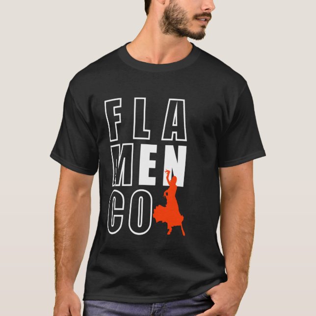 Flamenco Vibe Passionate Dancer Dacning Dance Flam T Shirt (Framsida)
