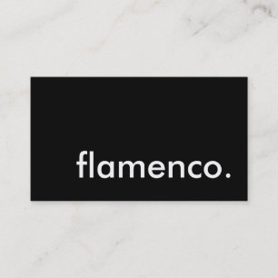 flamenco. visitkort