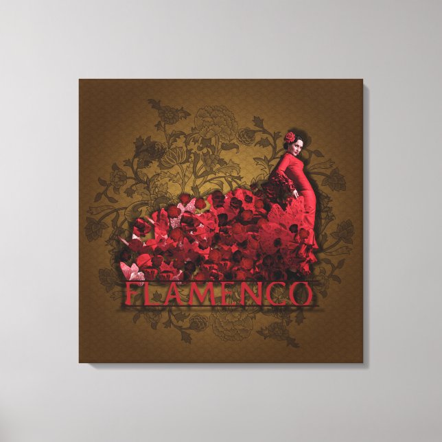 Flamenco - Wrapped Canvas (Framsida)