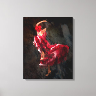 Flamencodansare Canvastryck